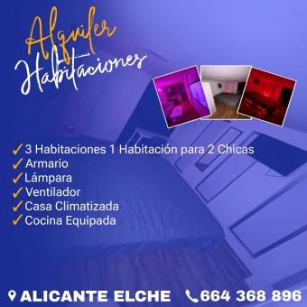 HABITACIONES EN ELCHE
