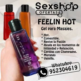 Gel para masajes hot - Masajes tantricos - Sensacion caliente - Sexshop Ofertas Lince