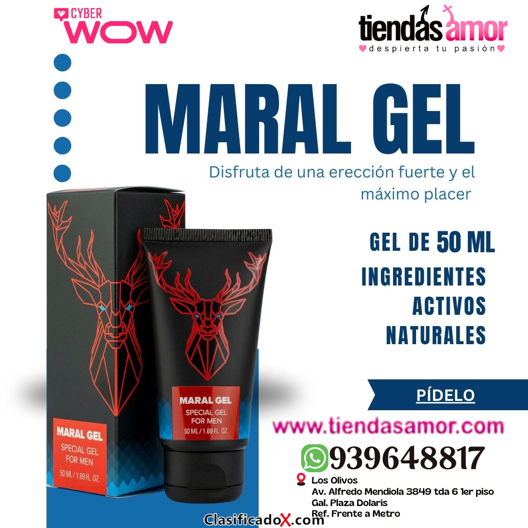 Maral Gel es un producto innovador en forma de gel, que garantiza un efecto inmediato de fortalecer las erecciones