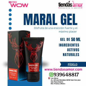 Maral Gel es un producto innovador en forma de gel, que garantiza un efecto inmediato de fortalecer las erecciones
