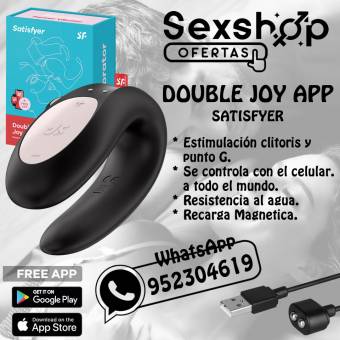 SATISFYER DOUBLE JOY VIBRADOR APP - SEXSHOP OFERTAS LINCE