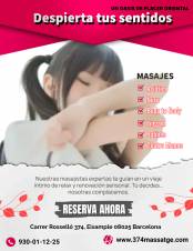 placer Oriental Prohibido en 374 Massatge: Masaje Erótico + Ducha y Bebida Gratis