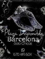 PLAZA DISPONIBLE EN BARCELONA