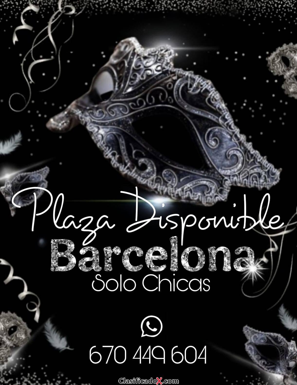 PLAZA DISPONIBLE EN BARCELONA