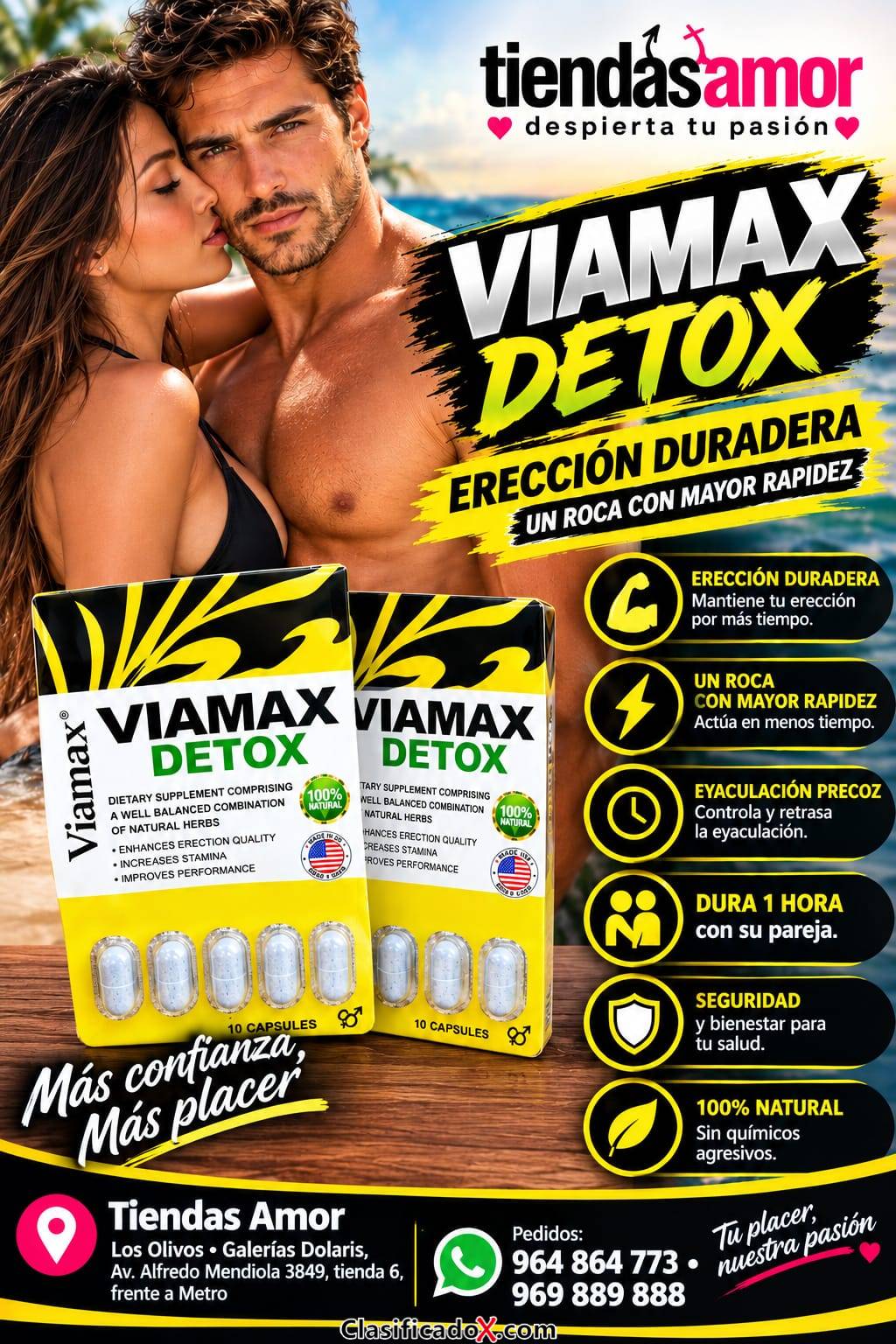 AUMENTA EL RENDIMIENTO SEXUAL LARGO PLAZO -SEXSHOP 964864773