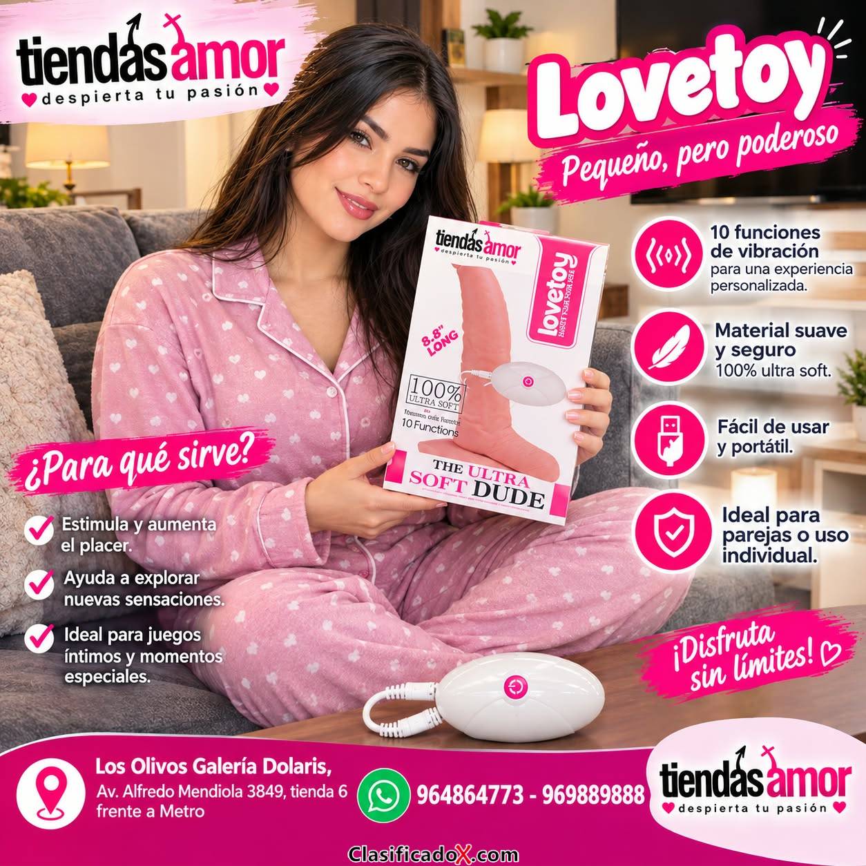 Consoladores y vibradores de las mejores marcas en Sex Shop Puente Piedra