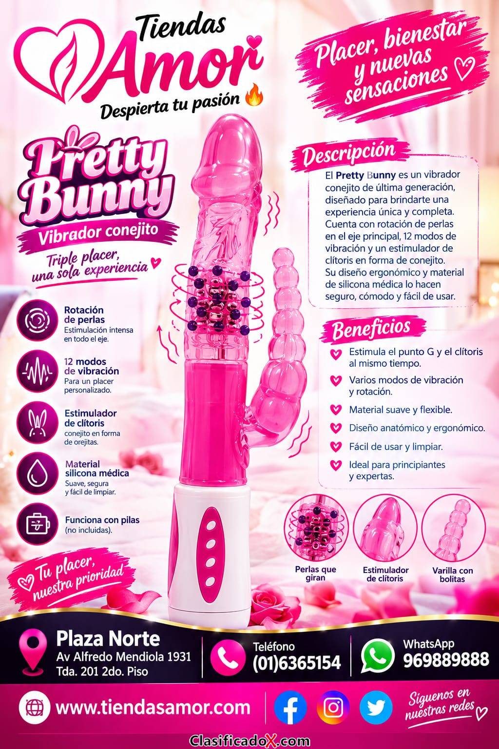 ROTADOR PRETTY BUNNY