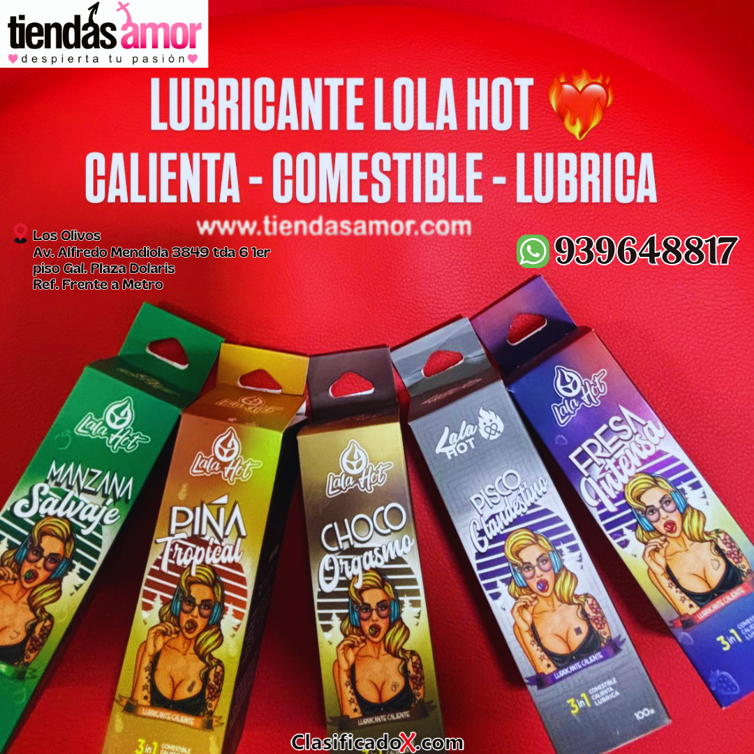 LUBRICANTE LALA HOT  CALIENTA - COMESTIBLE - LUBRICA