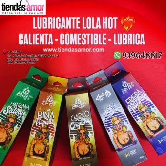 LUBRICANTE LALA HOT  CALIENTA - COMESTIBLE - LUBRICA