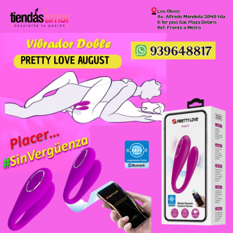 Vibrador de silicona con 12 funciones August