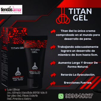 TITAN GEL ROJO LUBRICANTE ORIGINAL RETARDANTE - LUBRICANTE 50ML