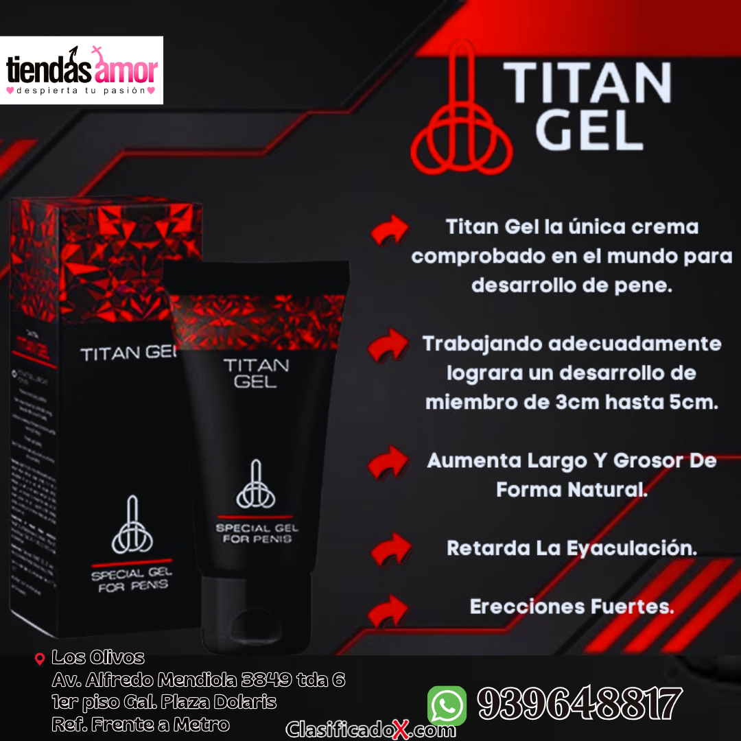 TITAN GEL ROJO LUBRICANTE ORIGINAL RETARDANTE - LUBRICANTE 50ML