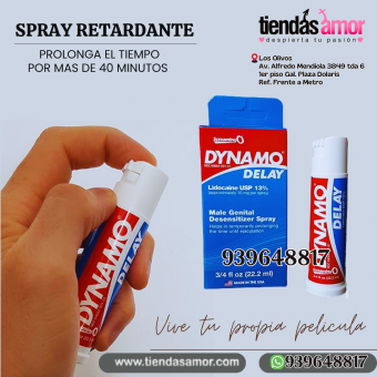 SPRAY RETARDADOR DYNAMO 22.2ML - 270 PULVERIZACIONES