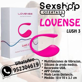 LOVENSE LUSH 3 – VIBRADOR A DISTANCIA CON APP EN SEXSHOP LINCE 952304619