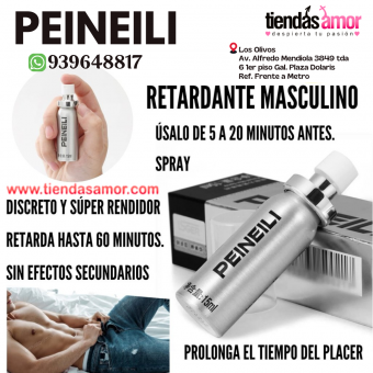 El aerosol Peineili es un spray que tiene el efecto de retardar la eyaculación en el hombre