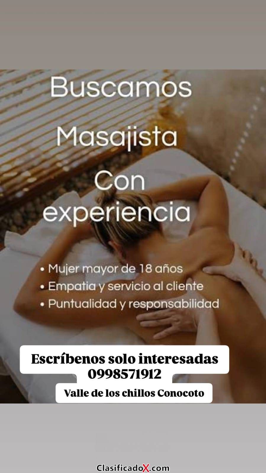 TRABAJA CON NOSOTRAS OFERTA LABORAL