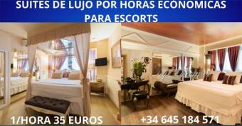 ALQUILER DE SUITES DE LUJO ECONÓMICAS   PARA ESCORTS 1/hora  35€