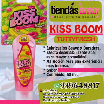 KISS BOOM – LUBRICANTE ANAL DESENSIBILIZANTE