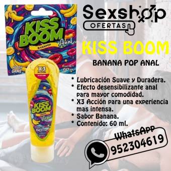 LUBRCIANTE ANAL KISS BOOM - DILATADOR ANAL EN SEXSHOP LINCE