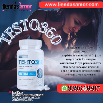 Testo360, aumenta el riego sanguíneo que va hacia el miembro viril