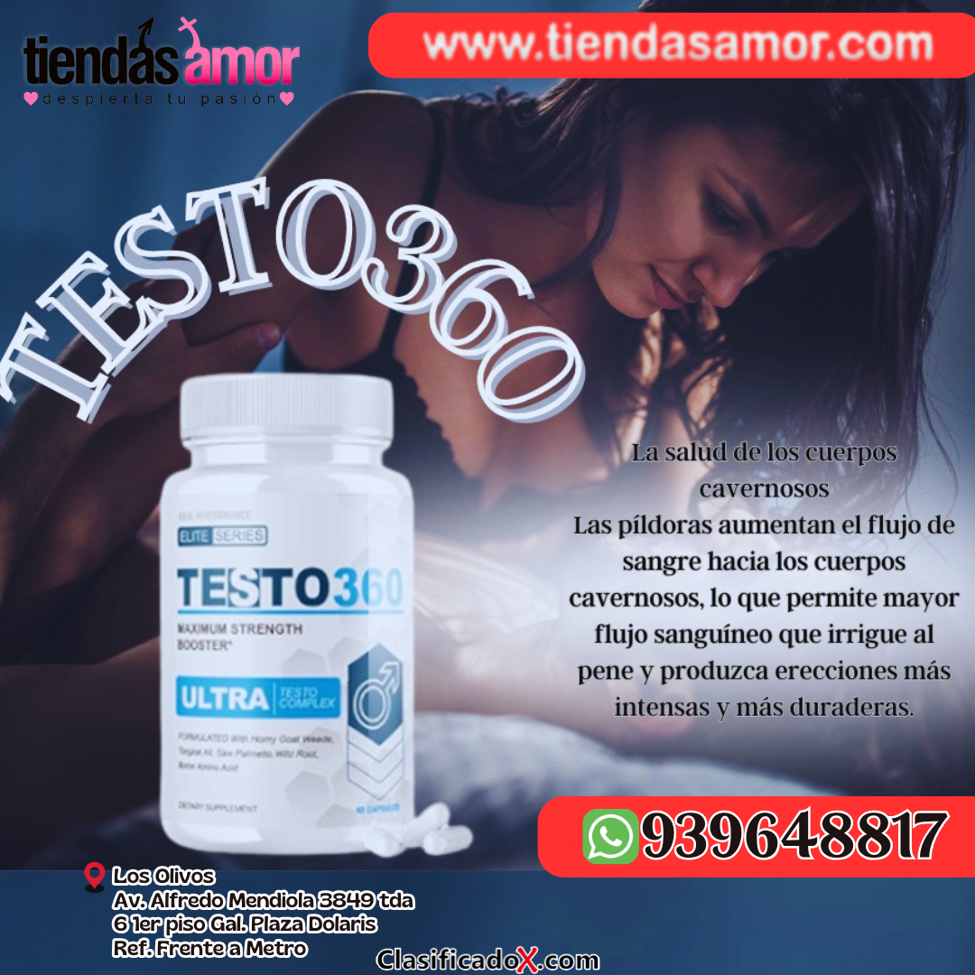 Testo360, aumenta el riego sanguíneo que va hacia el miembro viril