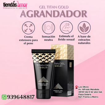 Gel Gold Crema Alarga Y Engruesa  Original Sabor Natural