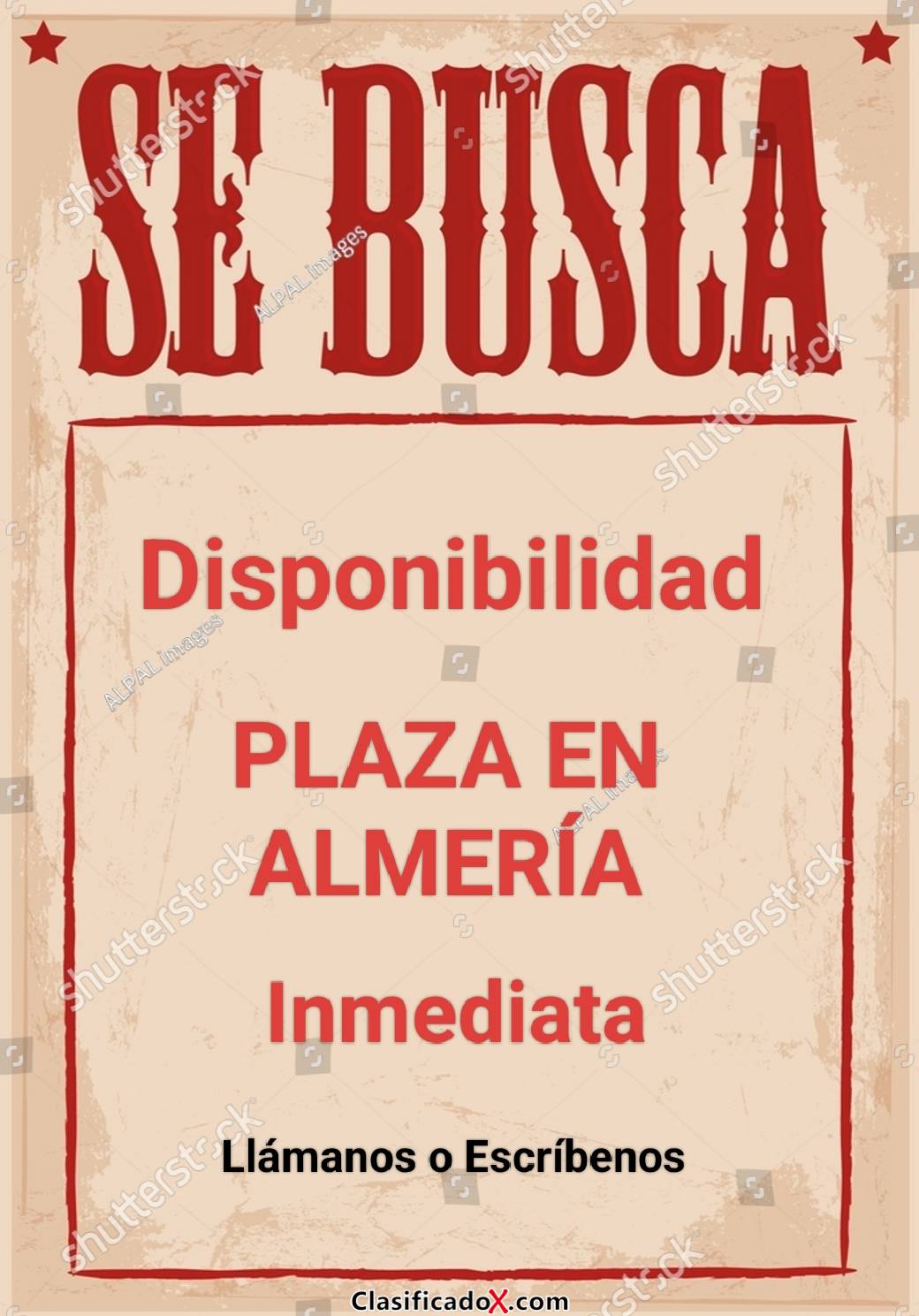Buscamos CHICAS PARA PLAZA ESCRIBENOS TE INFORMAMOS