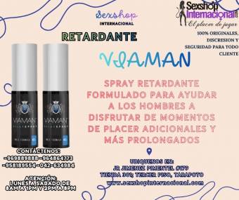 VIAMAN POTENTE RETARDANTE QUE LLEVARA LA DURACION AL MAXIMO PLACER TARAPOTO