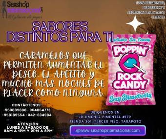 CARAMELOS QUE AUMENTAN EL PLACER Y MAS DESEO EN SAN MARTIN