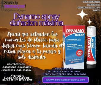 retarda por horas sin problemas DYNAMO RETARDANTE San Martin
