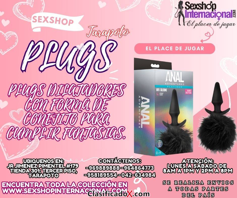 PLUGS COLITAS DE CONEJO DILATADORES FANTASIA EN TARAPOTO