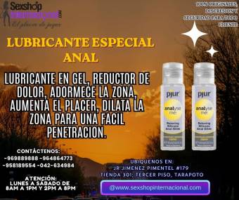 LUBRICANTE EN GEL PERFECTO PARA LA ZONA ANAL EN TIENDAS EROTICAS