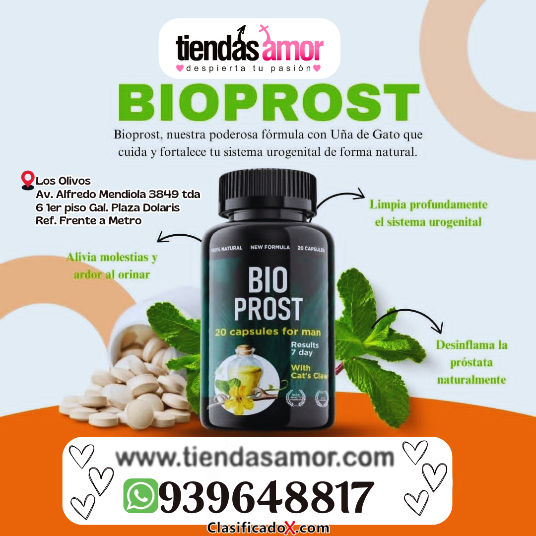 ¡BIOPROST CON UÑA DE GATO: SALUD PROSTÁTICA 100% NATURAL!