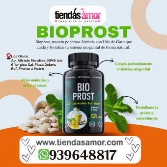 ¡BIOPROST CON UÑA DE GATO: SALUD PROSTÁTICA 100% NATURAL!