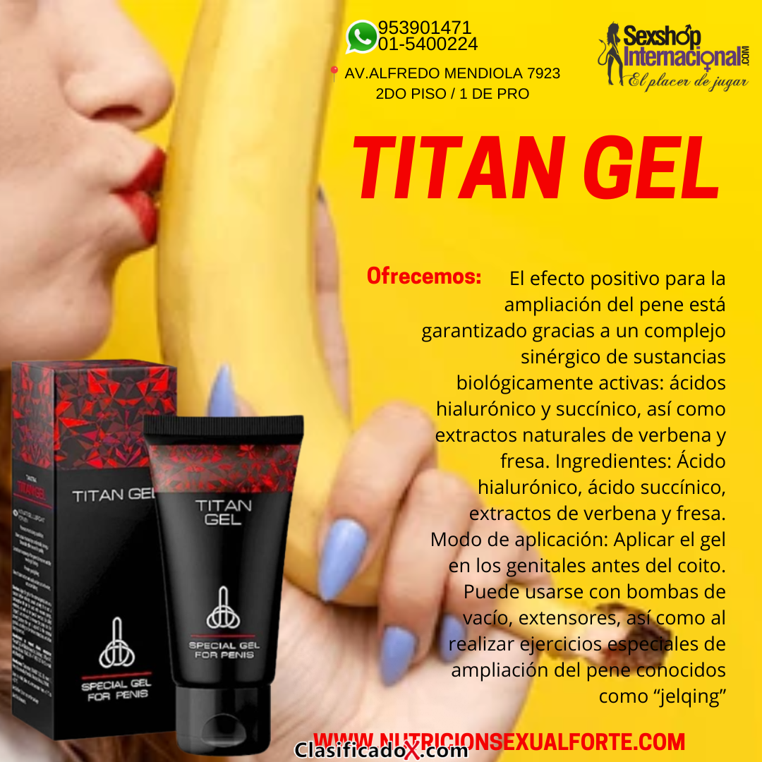 Titan Gel tienda sexshops