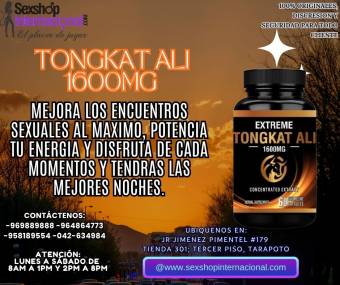 TONGKAT ALI EL POTEN CIADOR SE XUAL QUE MEJORA TODO TIENDAS ERO TICAS EN SAN MARTIN