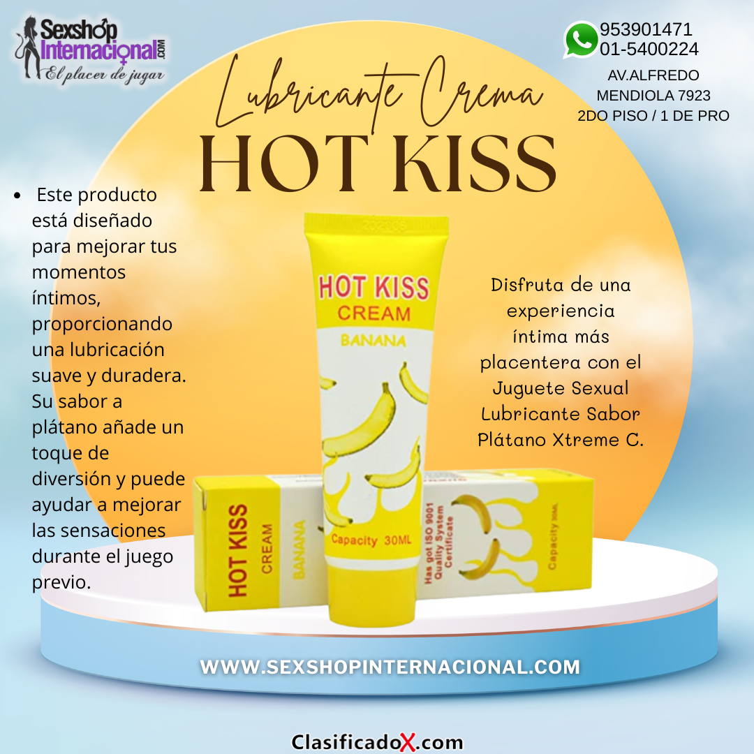 Lubricante Hot Banana tienda sexshops