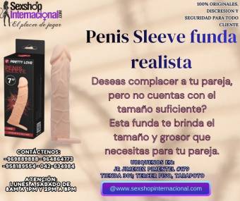 Las fundas realistas para tener mas tamaño en el miembro tiendas eroticas