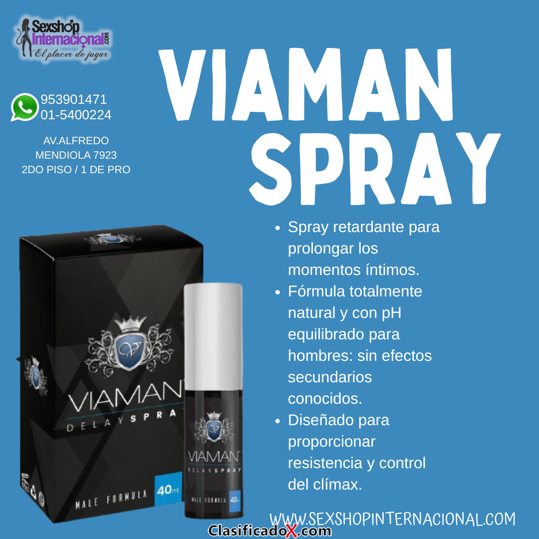 VIAMAN SPRAY TIENDA SEXSHOPS LOS OLIVOS
