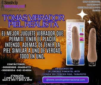 EL MEJOR JUGUETE VIBRADOR CON PIEL REALISTA EN TIENDAS EROTICAS