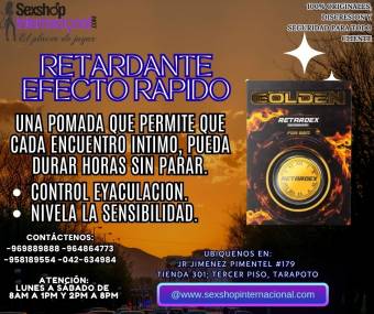 RETARDANTE PRESENTACION POMADA DURACION GARANTIZADA TIENDAS EROTICAS