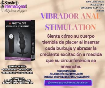 vibrador anal con bolitas estimulantes todo en tiendas ero ticas
