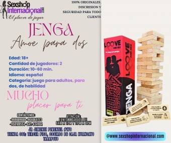 JENGA JUEGO TRADICIONAL QUE AUMENTARA EL PLACER EN CADA PIEZA TIENDAS ERO TICAS