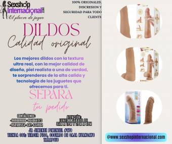 LOS DILDOS DE LA MEJOR CALIDAD Y PIEL ULTRA REALISTA TIENDAS EROTICAS