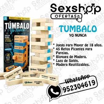 TÚMBALO YO NUNCA – JENGA EROTICO – PARA AMIGOS EN SEXSHOP LINCE