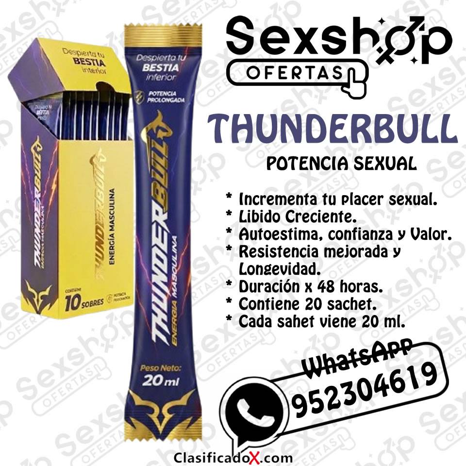 THUNDERBULL – BEBIDA AFRODISIACO – POTENCIADOR 20 ML EN SEXSHOP LINCE