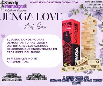 EL JUEGO CLASICO JENGA PARA ADULTOS PIEZAS DE PLACER TIENDAS EROTICAS