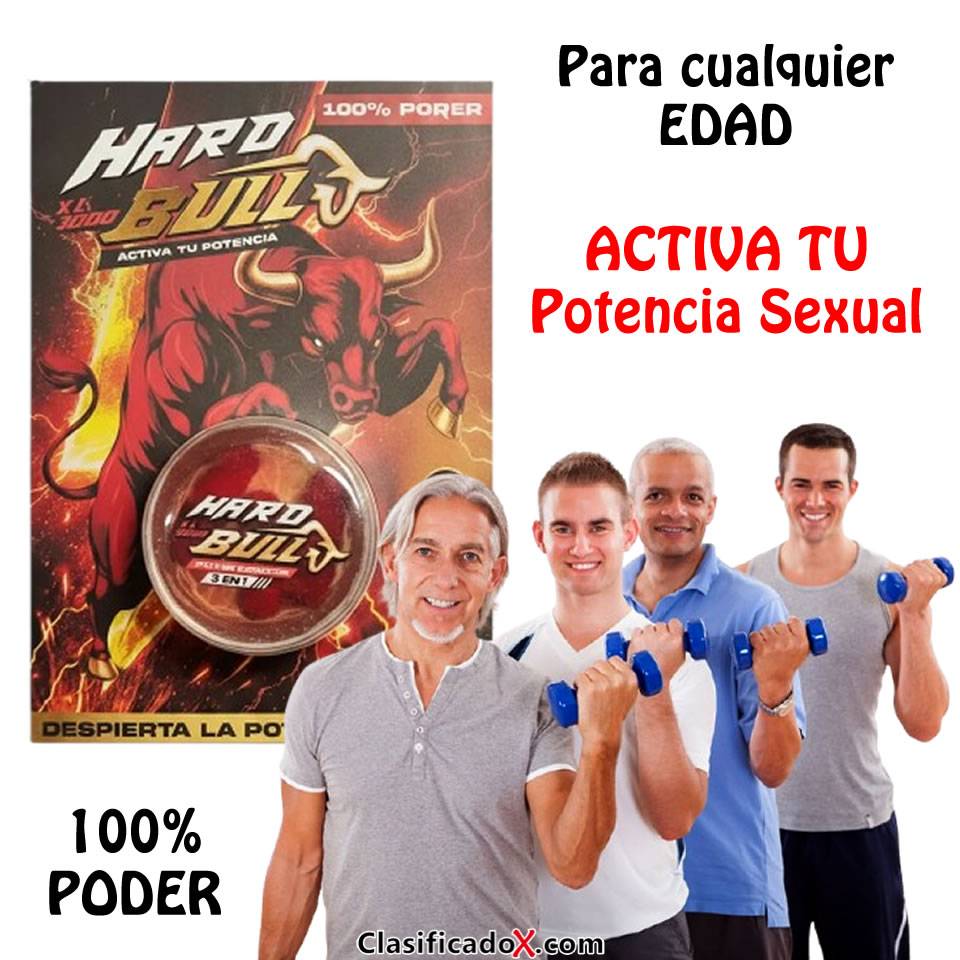 HARD BULL XL 3000 – X 3 CAPSULAS – ACTIVA TU POTENCIA - SEXSHOP LINCE
