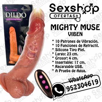 DILDO VIBRADOR RETRACTIL LIQUID SILICONE SERIES EN SEXSHOP LINCE