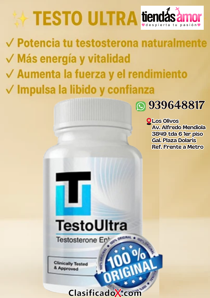 Testo Ultra Dorado es un suplemento natural